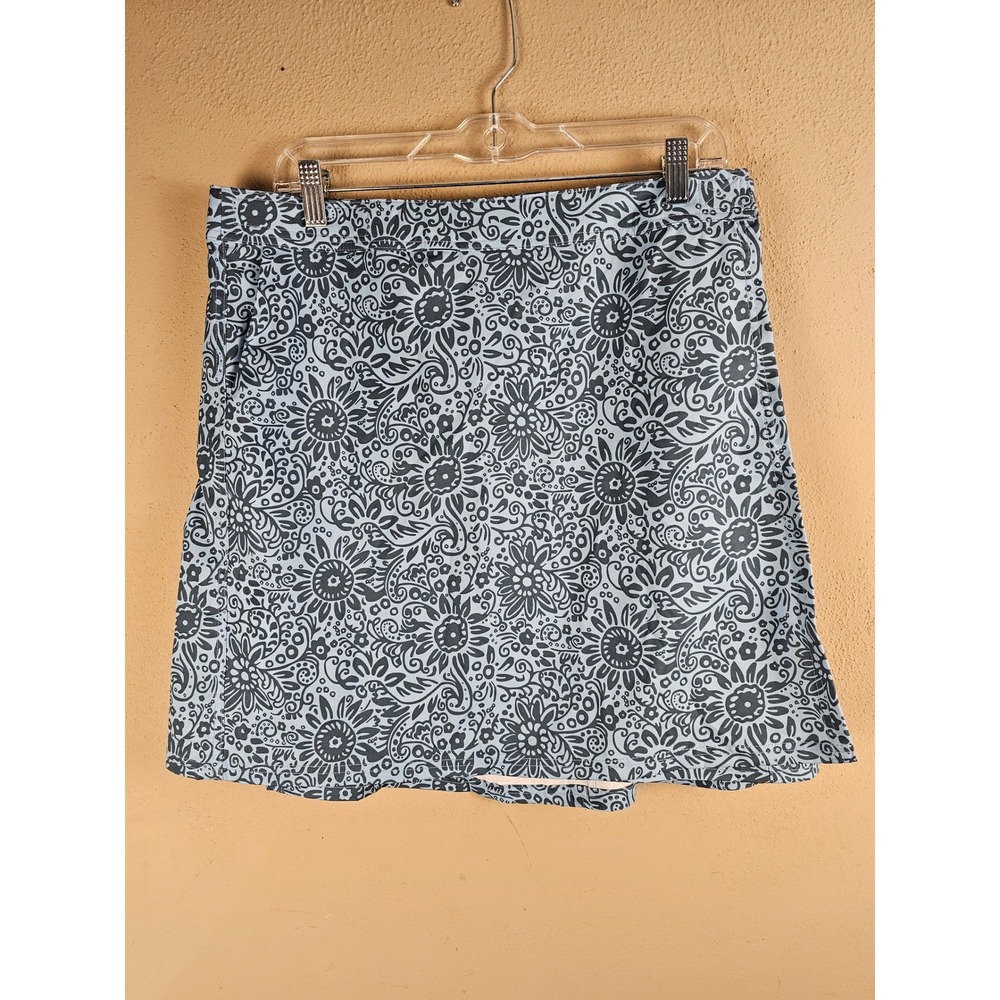 Rip Skirt Hawaii Womens‎ Blue Floral Wrap Skirt Large